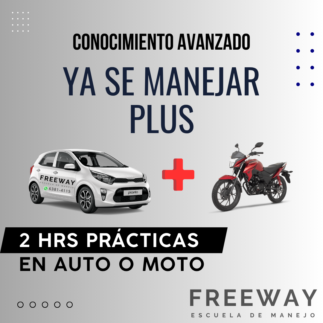 Paquete Ya se manejar PLUS + Moto